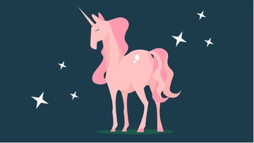 Free Pink Unicorn Background Template to Edit Online