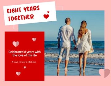 Free Anniversary Scrapbook Template to Edit Online