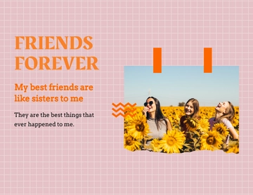 Free Friendship Scrapbook Template to Edit Online