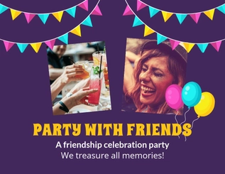 Free Party Scrapbook Cover Template to Edit Online