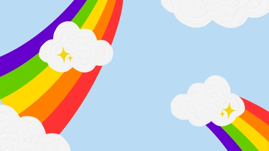 Cloud And Rainbow Background