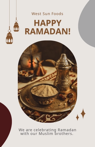 Free Happy Ramadan Poster Template to Edit Online