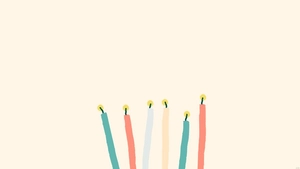 Happy Birthday Doodle Background