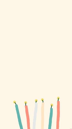 Happy Birthday Doodle Mobile Background