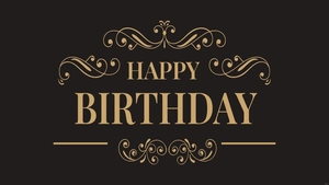 Retro Happy Birthday Background