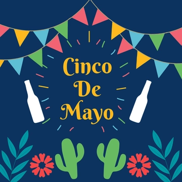 Free Cinco De Mayo Fiesta Clipart Template to Edit Online
