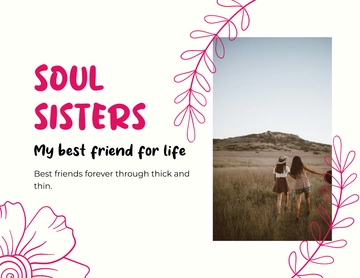 Free Best Friend Scrapbook Template to Edit Online