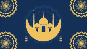 Golden Eid Al-Fitr Background