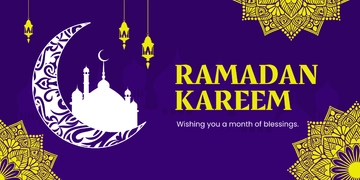 Free Ramadan Kareem Banner Template to Edit Online | Template.net
