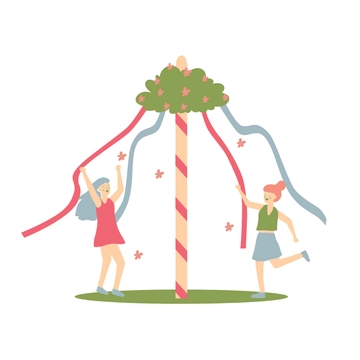 Free May Day Celebration Clipart Template to Edit Online