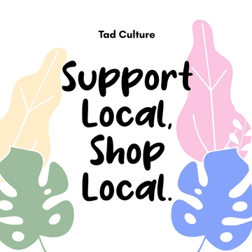 Free Shop Local Tote Bag Template to Edit Online