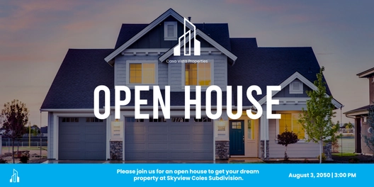 Open House Tarpaulin Template