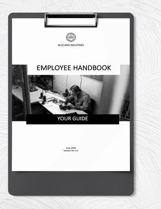 Simple Employee Handbook Template