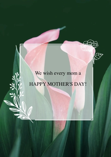 Free Happy Mother's Day Wishes For All Moms Template to Edit Online