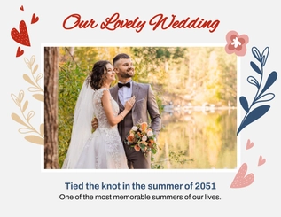 Free Wedding Scrapbook Template to Edit Online