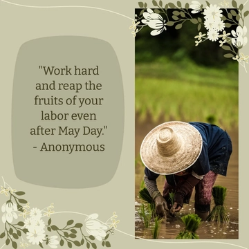 Free Inspirational May Day Quote Template to Edit Online
