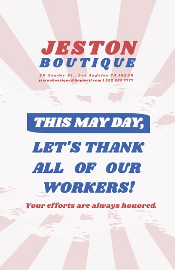 Free Vintage May Day Poster Template to Edit Online