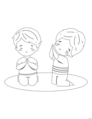 National Day Of Prayer Coloring Page For Kids