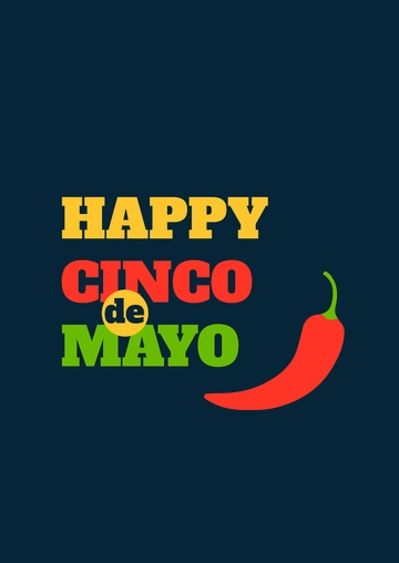Free Happy Cinco De Mayo T Shirt Template to Edit Online