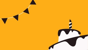 Black And White Happy Birthday Background