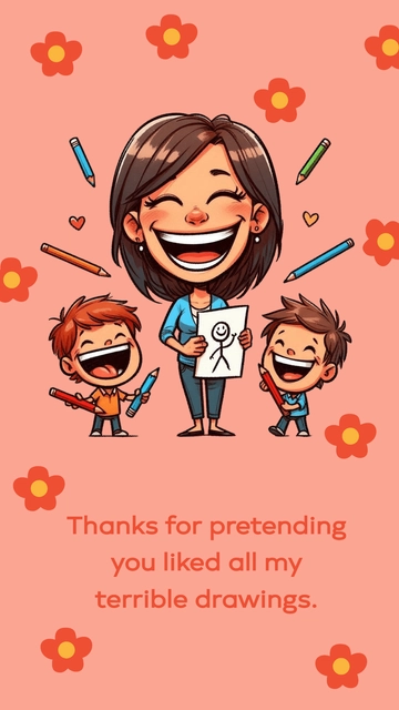 Free Funny Mother's Day Quote Template to Edit Online