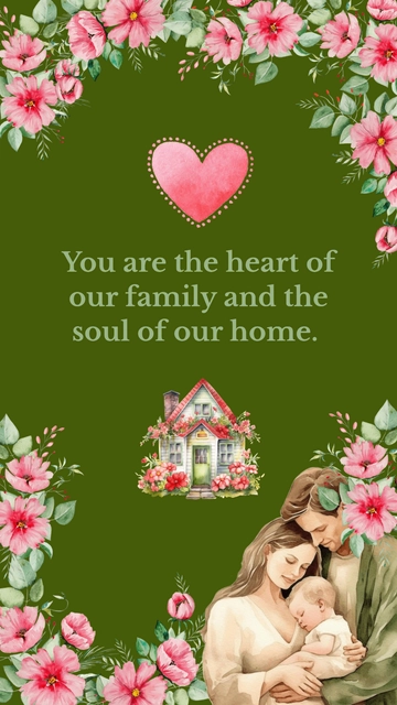 Free Mother's Day Quote For Wife Template to Edit Online