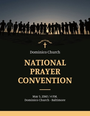 /National Prayer Convention Flyer Template