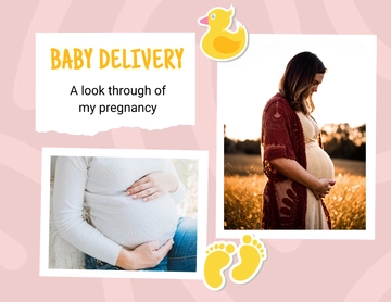 Free Pregnancy Scrapbook Template to Edit Online