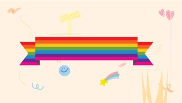 Free Rainbow Ribbon Background Template to Edit Online Free Rainbow Ribbon Background Template to Edit Online