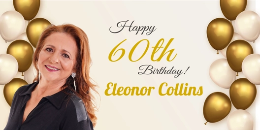 60th Birthday Tarpaulin Template