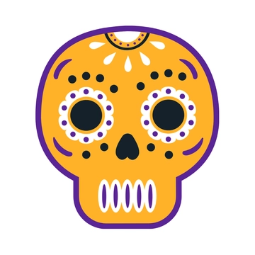 Free Cinco de Mayo Skull Clipart Template to Edit Online
