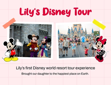 Free Disney Scrapbook Template to Edit Online