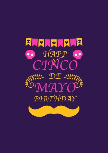 Free Cinco De Mayo Birthday Shirt Template to Edit Online
