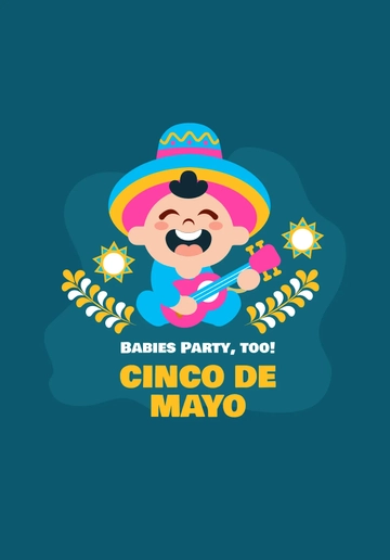 Free Baby Cinco De Mayo Shirt Template to Edit Online