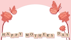 Mother's Day Border Background