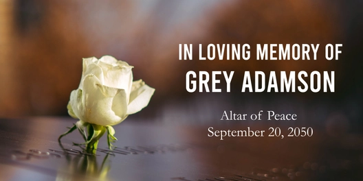 Memorial Tarpaulin Template