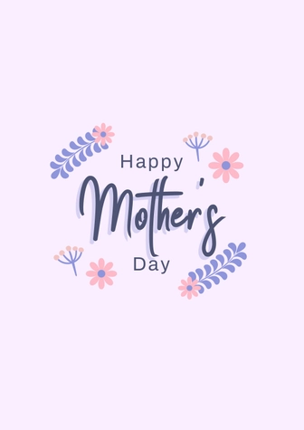 Free Floral Happy Mother's Day T-Shirt Template to Edit Online