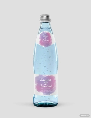 Wedding Bottle Label Template