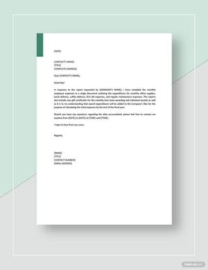 Employee Expense Report Template