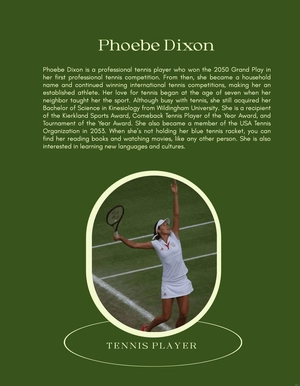 Professional Bio Template For Athlete