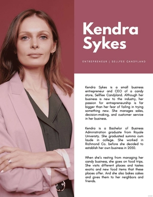 Professional Bio Template For Entrepreneur