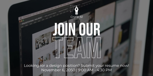 Job Hiring Tarpaulin Template