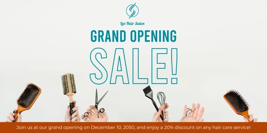 Salon Tarpaulin Template