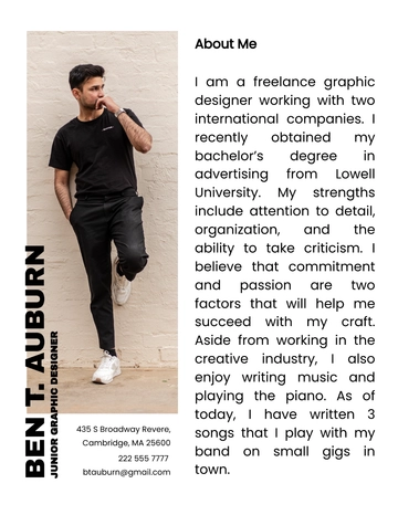 Free Simple Self Introduction Template to Edit Online