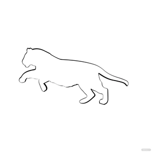 Tiger Outline Clipart