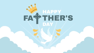 Free Religious Father's Day Background Template to Edit Online