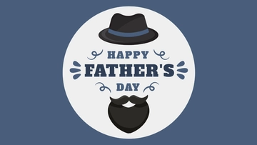Free Simple Father's Day Background Template to Edit Online