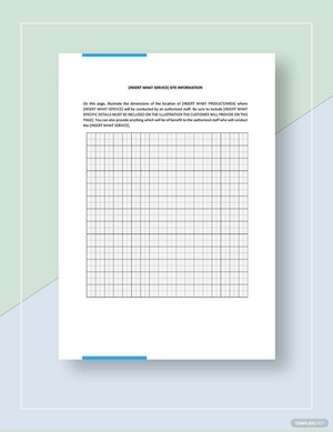 Site Survey Form Template