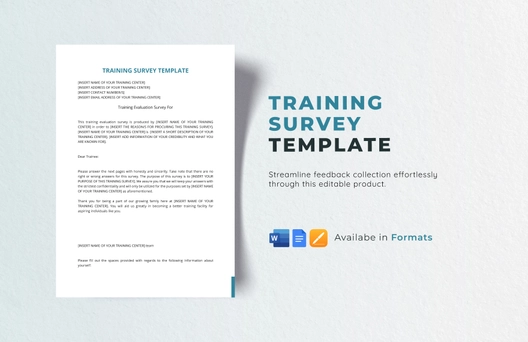 Training Survey Template