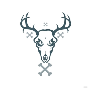 Deer Skull Clipart
